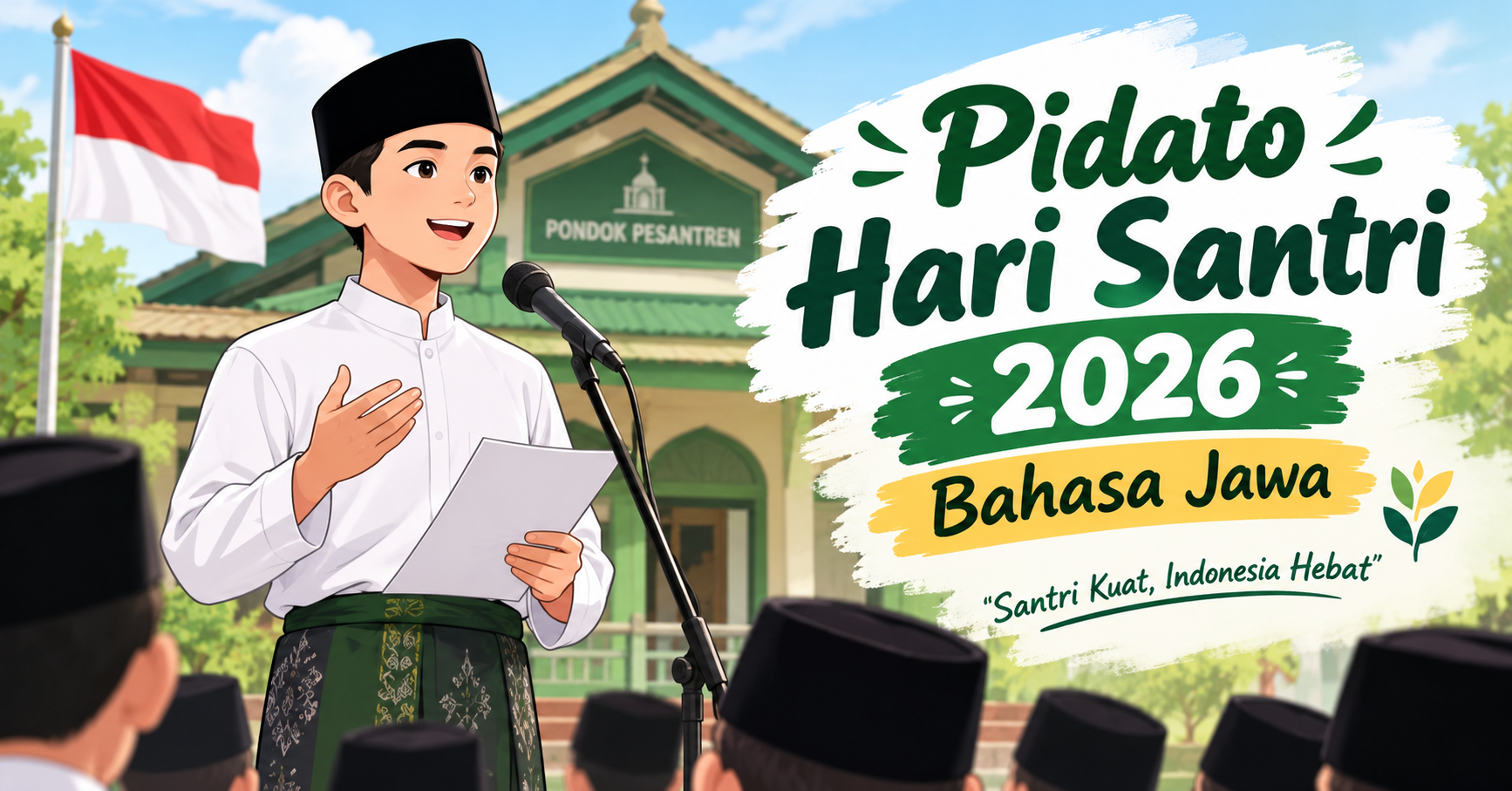 Pidato Hari Santri 2026 Bahasa Jawa Singkat, Lengkap dengan Pembukaan dan Penutup