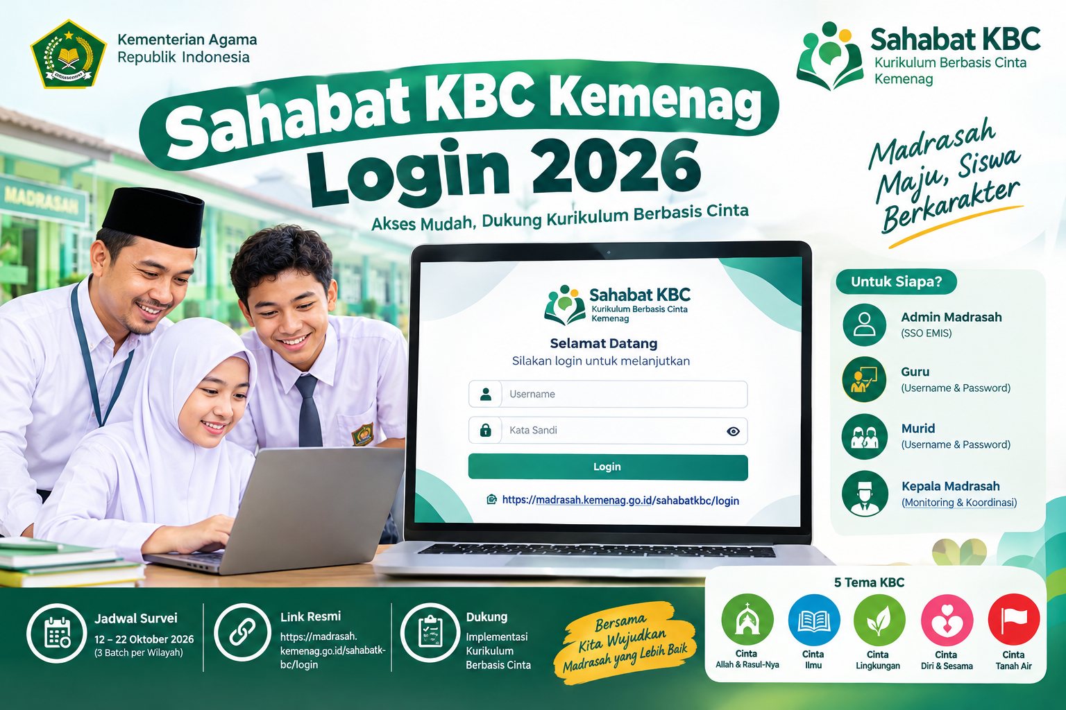 Sahabat KBC Kemenag Login 2026 Link Resmi dan Cara Mengisi Survei